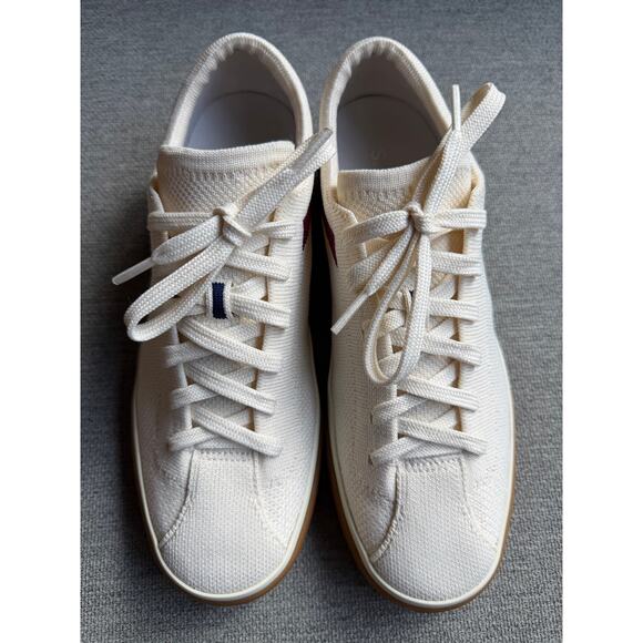 Rothy's Women's The Lace Up Sneaker Size 8 Plum Berry Bone Cream Lightweight - Picture 9 of 14
